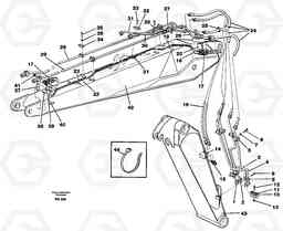 8566 Pipes and fittings, adjustable boom EC150C ?KERMAN ?KERMAN EC150C SER NO - 253, Volvo Construction Equipment