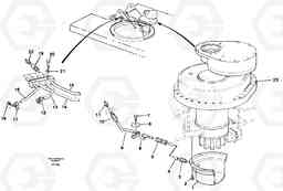 10539 Slew transmission, lubricating pipe EW150C ?KERMAN ?KERMAN EW150C SER NO - 688, Volvo Construction Equipment