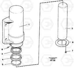 11064 Axle locking cylinder EW150C ?KERMAN ?KERMAN EW150C SER NO - 688, Volvo Construction Equipment