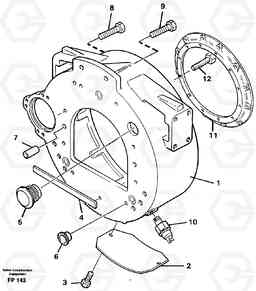 6748 Flywheel housing EW150C ?KERMAN ?KERMAN EW150C SER NO - 688, Volvo Construction Equipment