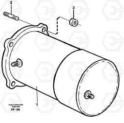 26416 Starter motor, mounting EW150C ?KERMAN ?KERMAN EW150C SER NO - 688, Volvo Construction Equipment