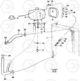 83316 Cooling system EW150C ?KERMAN ?KERMAN EW150C SER NO - 688, Volvo Construction Equipment