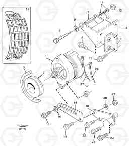 92248 Alternator, assembly EW150C ?KERMAN ?KERMAN EW150C SER NO - 688, Volvo Construction Equipment