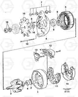 32979 Alternator EW150C ?KERMAN ?KERMAN EW150C SER NO - 688, Volvo Construction Equipment