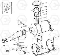 6770 Air filter, mounting EW150C ?KERMAN ?KERMAN EW150C SER NO - 688, Volvo Construction Equipment