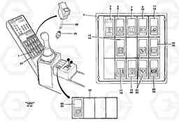 62158 Rocker switch panel EW150C ?KERMAN ?KERMAN EW150C SER NO - 688, Volvo Construction Equipment