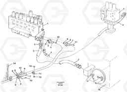 91143 Hydraulic system, return lines EW150C ?KERMAN ?KERMAN EW150C SER NO - 688, Volvo Construction Equipment