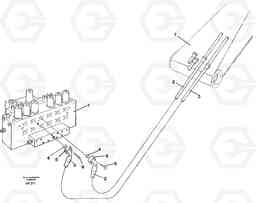 89497 Hydraulic system, dipperarm EW150C ?KERMAN ?KERMAN EW150C SER NO - 688, Volvo Construction Equipment