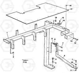 11067 Support, front EW150C ?KERMAN ?KERMAN EW150C SER NO - 688, Volvo Construction Equipment