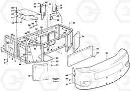 11075 Support, cover plates, rear EW150C ?KERMAN ?KERMAN EW150C SER NO - 688, Volvo Construction Equipment