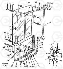 30512 Front window EW150C ?KERMAN ?KERMAN EW150C SER NO - 688, Volvo Construction Equipment