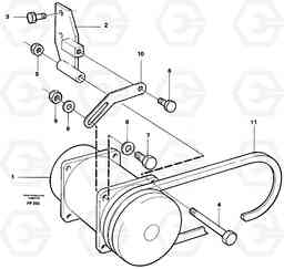 5991 Compressor with fitting parts Cooling agent R134 A EW150C ?KERMAN ?KERMAN EW150C SER NO - 688, Volvo Construction Equipment