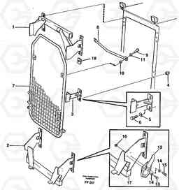 6095 Windscreen protection EW150C ?KERMAN ?KERMAN EW150C SER NO - 688, Volvo Construction Equipment