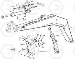 58669 Cylinder hydraulics, backhoe boom 4.90 M EW150C ?KERMAN ?KERMAN EW150C SER NO - 688, Volvo Construction Equipment