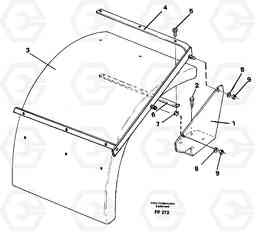 38778 Mud guards EW150C ?KERMAN ?KERMAN EW150C SER NO - 688, Volvo Construction Equipment