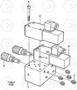 10469 Control block for end position damp EW150C ?KERMAN ?KERMAN EW150C SER NO - 688, Volvo Construction Equipment