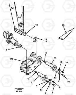 10550 Attachements, dipper arm-quickfit EW150C ?KERMAN ?KERMAN EW150C SER NO - 688, Volvo Construction Equipment