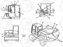 9342 Sign plates and transfer,inner location EW150C ?KERMAN ?KERMAN EW150C SER NO - 688, Volvo Construction Equipment