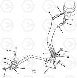 3448 Hydraulicsystem, dozerblade,rear EW150C ?KERMAN ?KERMAN EW150C SER NO - 688, Volvo Construction Equipment