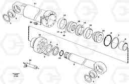 10526 Hydraulic cylinder, dozer blade EW150C ?KERMAN ?KERMAN EW150C SER NO - 688, Volvo Construction Equipment