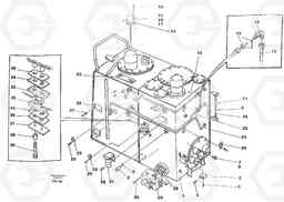 42435 Hydraulic oil tank and fuel tank incl. connection parts EC130 ?KERMAN ?KERMAN EC130 SER NO - 103, Volvo Construction Equipment