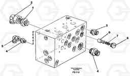 43279 Slew valve block, fittings EC130 ?KERMAN ?KERMAN EC130 SER NO - 103, Volvo Construction Equipment