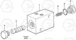 24980 Valve, circuit body and return valve EC130 ?KERMAN ?KERMAN EC130 SER NO - 103, Volvo Construction Equipment