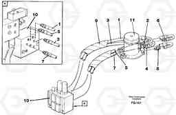 46640 Hydraulic system, transport in uppercarrige EC130 ?KERMAN ?KERMAN EC130 SER NO - 103, Volvo Construction Equipment