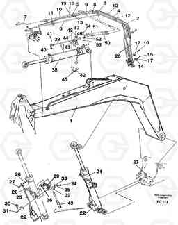 8336 Cylinder hydraulics, backhoe boom EC130 ?KERMAN ?KERMAN EC130 SER NO - 103, Volvo Construction Equipment