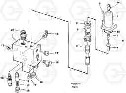 42617 Hose rupture valve, adjustable boom EC130 ?KERMAN ?KERMAN EC130 SER NO - 103, Volvo Construction Equipment