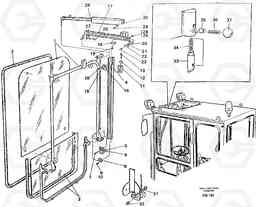 42418 Front window, Lifting device EC130 ?KERMAN ?KERMAN EC130 SER NO - 103, Volvo Construction Equipment