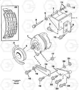 95360 Alternator, assembly EC130 ?KERMAN ?KERMAN EC130 SER NO - 103, Volvo Construction Equipment