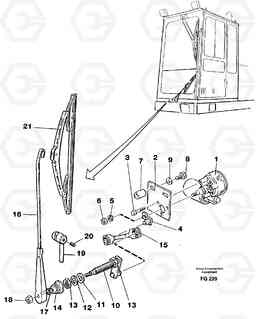 5621 Windscreen wiper, lower EC130 ?KERMAN ?KERMAN EC130 SER NO - 103, Volvo Construction Equipment