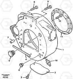 48841 Flywheel housing EC130 ?KERMAN ?KERMAN EC130 SER NO - 103, Volvo Construction Equipment