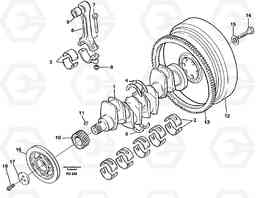 15623 Crankshaft and related parts EC130 ?KERMAN ?KERMAN EC130 SER NO - 103, Volvo Construction Equipment