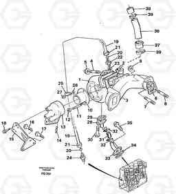 44058 Turbocharger with exhaustmanifold EC130 ?KERMAN ?KERMAN EC130 SER NO - 103, Volvo Construction Equipment