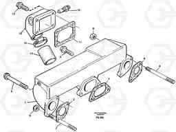 15631 Induction manifold with fitting parts EC130 ?KERMAN ?KERMAN EC130 SER NO - 103, Volvo Construction Equipment