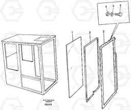 42419 Entire windscreen EC130 ?KERMAN ?KERMAN EC130 SER NO - 103, Volvo Construction Equipment