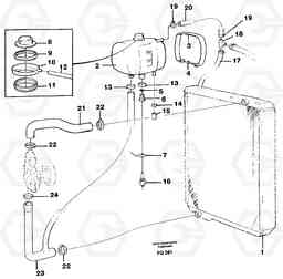 77885 Cooling system incl. expansion tank EC130 ?KERMAN ?KERMAN EC130 SER NO - 103, Volvo Construction Equipment