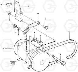 38227 Compressor with fitting parts Cooling agent R12 EC130 ?KERMAN ?KERMAN EC130 SER NO - 103, Volvo Construction Equipment