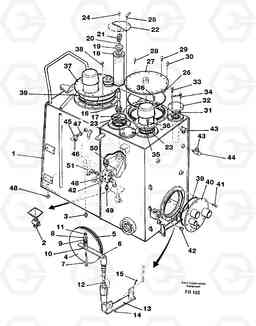 100107 Hydraulic oil tank/ fuel tank EW130 ?KERMAN ?KERMAN EW130 SER NO - 447, Volvo Construction Equipment