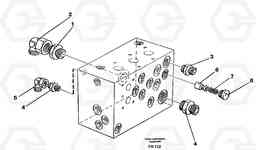 28374 Slew valve block, fittings EW130 ?KERMAN ?KERMAN EW130 SER NO - 447, Volvo Construction Equipment