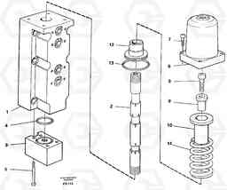 105346 Four-way valve, boom primary EW130 ?KERMAN ?KERMAN EW130 SER NO - 447, Volvo Construction Equipment