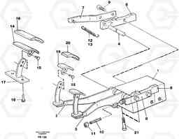 27311 Pedal valve and foot rest EW130 ?KERMAN ?KERMAN EW130 SER NO - 447, Volvo Construction Equipment