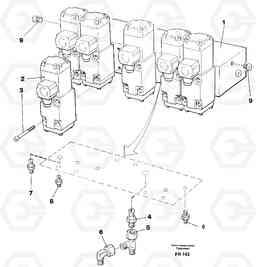 33361 Control block, travel/ servo EW130 ?KERMAN ?KERMAN EW130 SER NO - 447, Volvo Construction Equipment