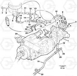 52610 Hydraulic system, transport in undercarrige EW130 ?KERMAN ?KERMAN EW130 SER NO - 447, Volvo Construction Equipment