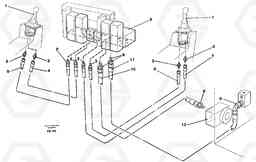 34724 Servo hydraulics, tank return lines EW130 ?KERMAN ?KERMAN EW130 SER NO - 447, Volvo Construction Equipment