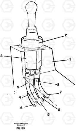 27374 Joy stick, Lh incl. hoses and fittings EW130 ?KERMAN ?KERMAN EW130 SER NO - 447, Volvo Construction Equipment