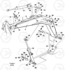 31115 Boom incl mounting parts EW130 ?KERMAN ?KERMAN EW130 SER NO - 447, Volvo Construction Equipment