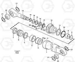 3138 Knuckle cylinder EW130 ?KERMAN ?KERMAN EW130 SER NO - 447, Volvo Construction Equipment